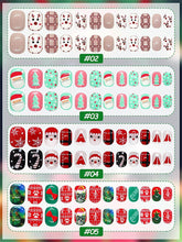 Load image into Gallery viewer, Kalolary Christmas Children Fake Nails 144PCS
