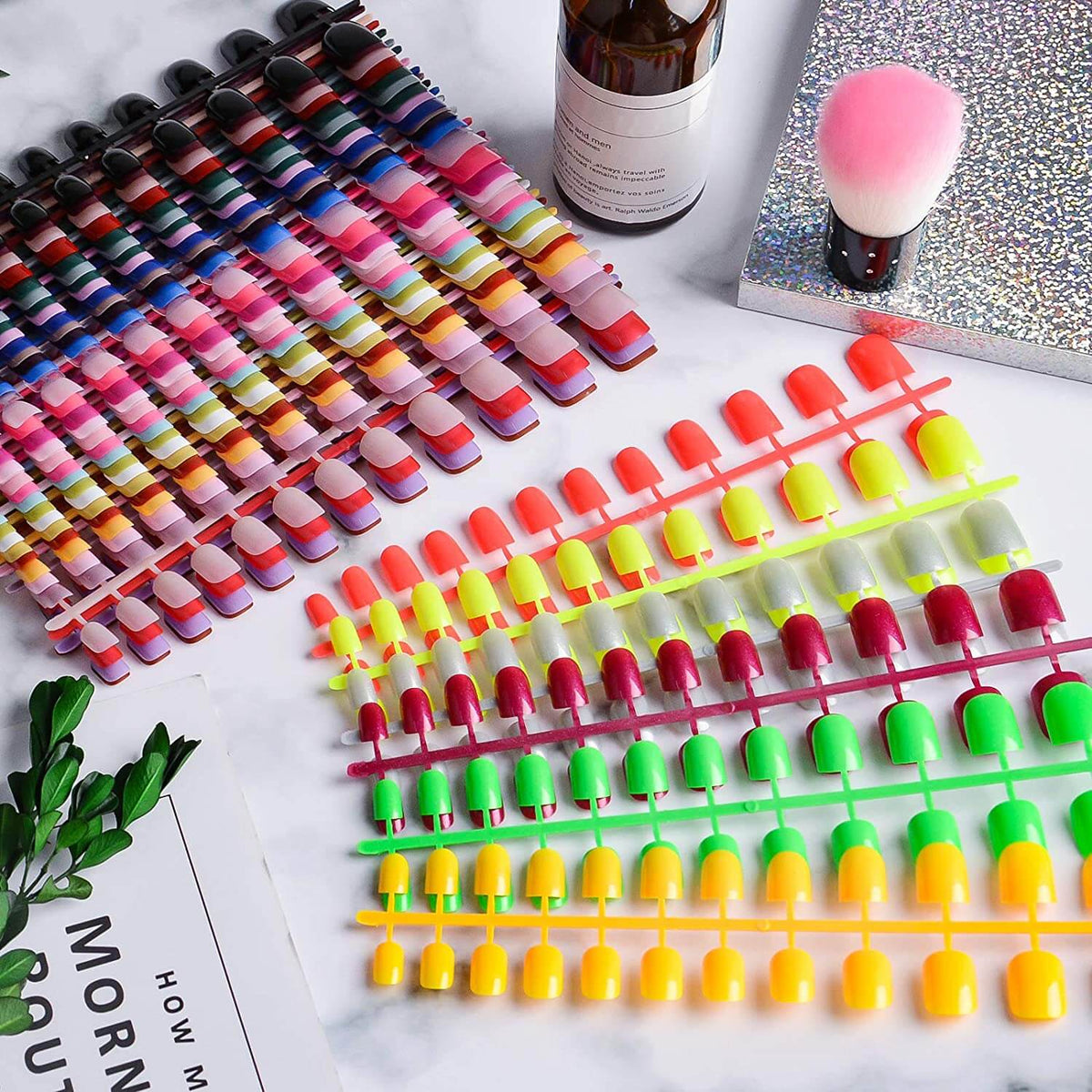 Kalolary Short Colorful False Nails 912 Pcs