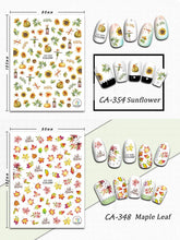 Load image into Gallery viewer, Kalolary Fall Nail Art Sticker Decals 12 Sheets
