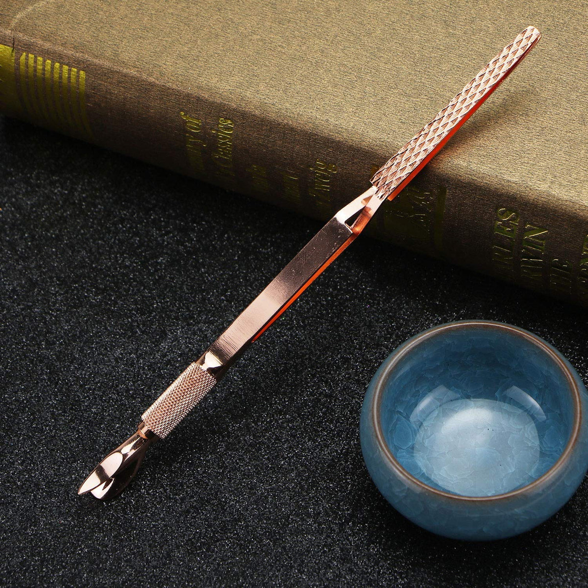 Kalolary Cuticle Cutter Pusher Stainless Steel Tweezers